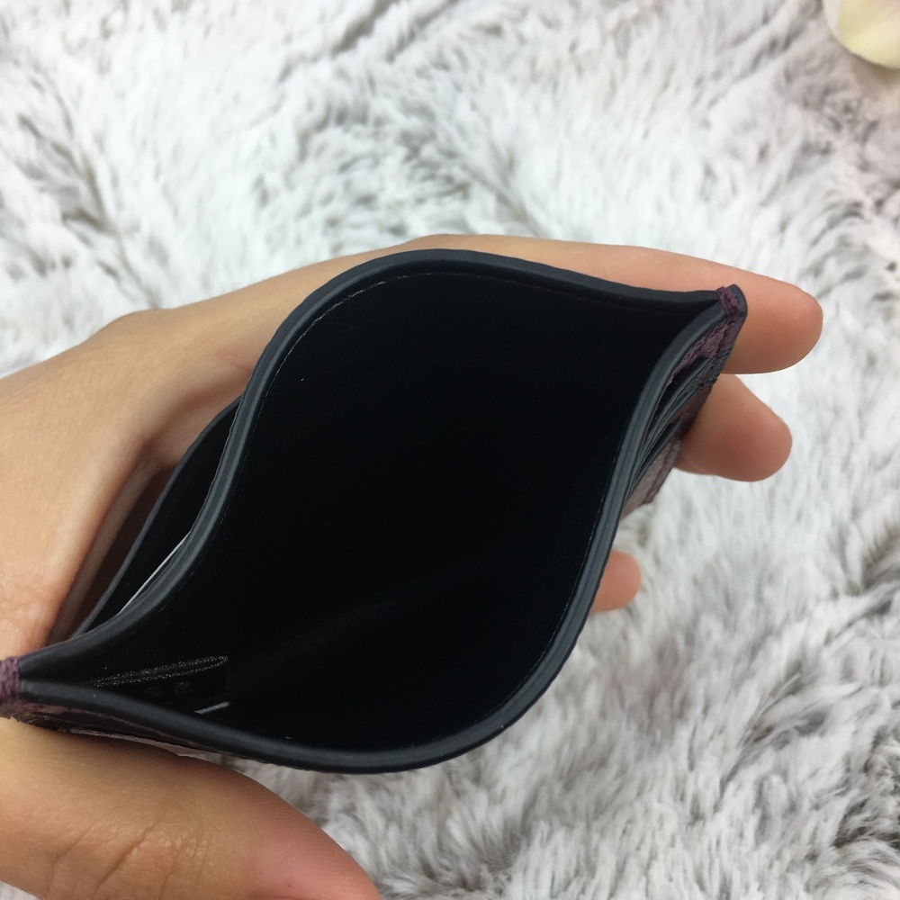 Coach Metallic Flat Card Case - Picture 4 of 6